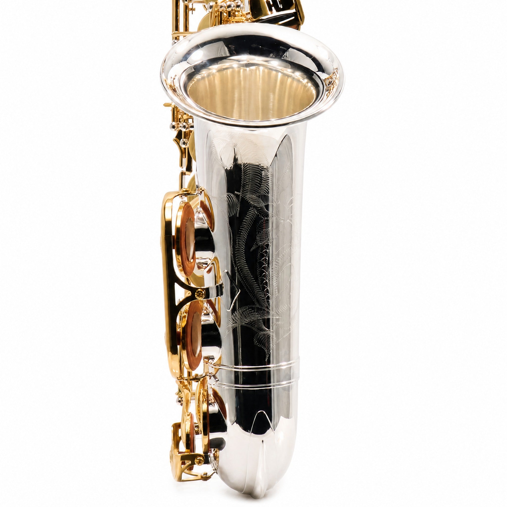Yamaha YAS-480SGLKY Intermediate Alto Saxophone in Silver Plate with Gold Lacquer Keys