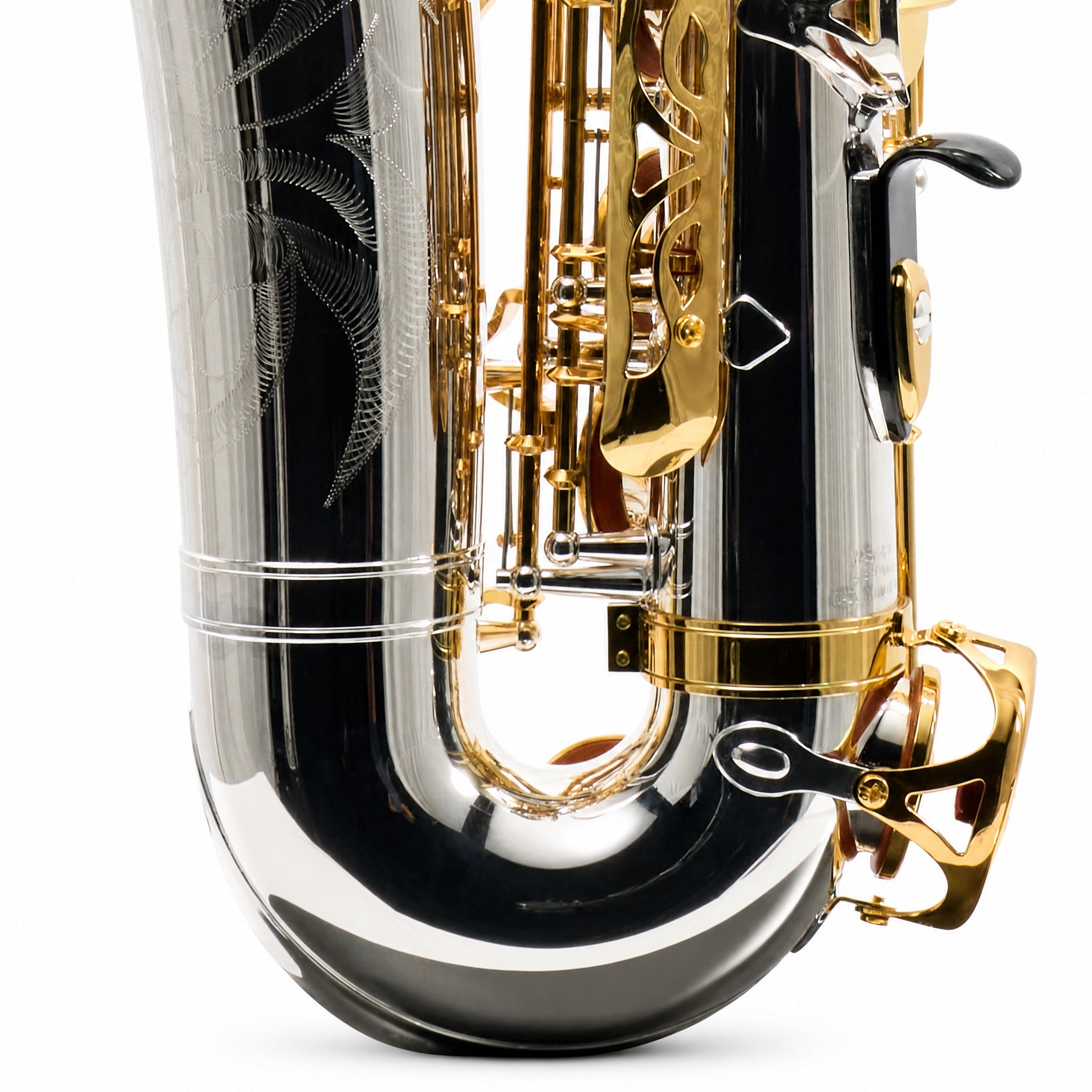 Yamaha YAS-480SGLKY Intermediate Alto Saxophone in Silver Plate with Gold Lacquer Keys