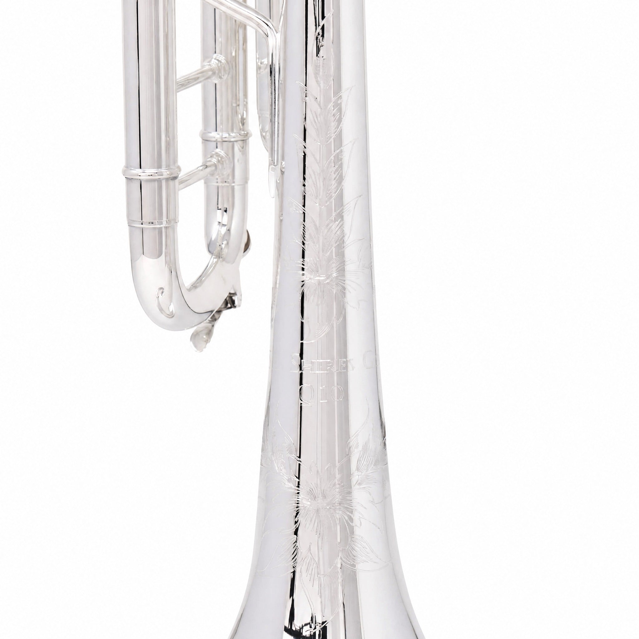 S.E. Shires Q10S Q-Series Professional Bb Trumpet in Silver Plate