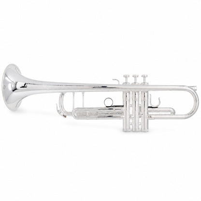 S.E. Shires Q10S Q-Series Professional Bb Trumpet in Silver Plate