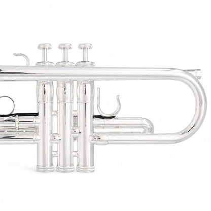 S.E. Shires Q10S Q-Series Professional Bb Trumpet in Silver Plate