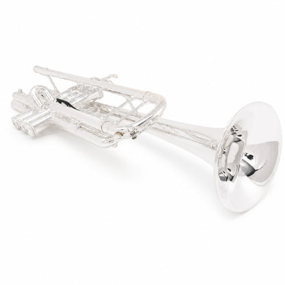 S.E. Shires Q10S Q-Series Professional Bb Trumpet in Silver Plate