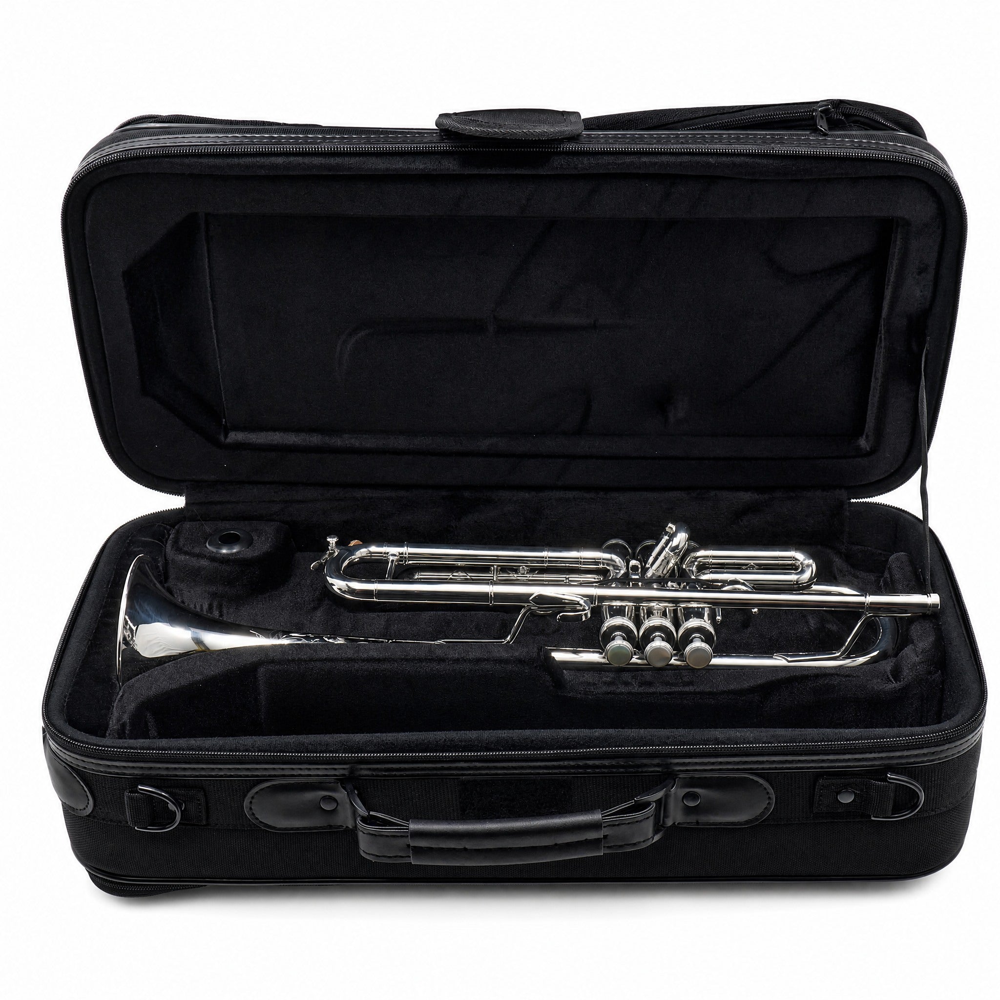 S.E. Shires Q10S Q-Series Professional Bb Trumpet in Silver Plate