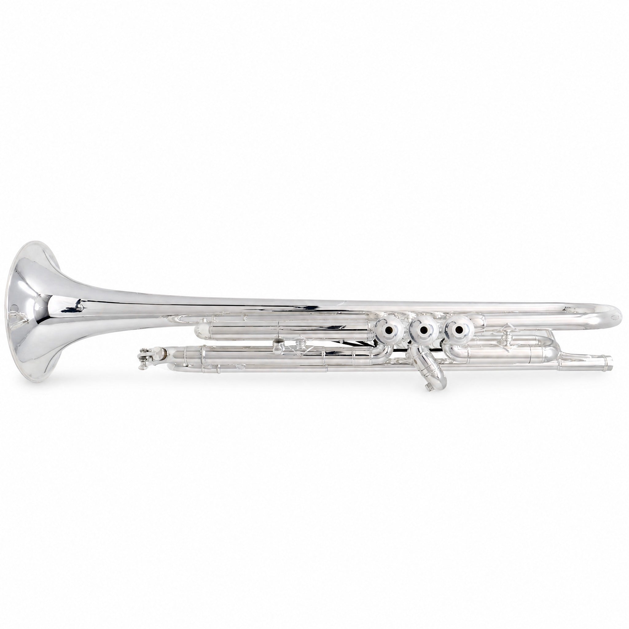 S.E. Shires Q10S Q-Series Professional Bb Trumpet in Silver Plate