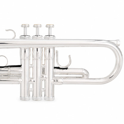 S.E. Shires Q10S Q-Series Professional Bb Trumpet in Silver Plate