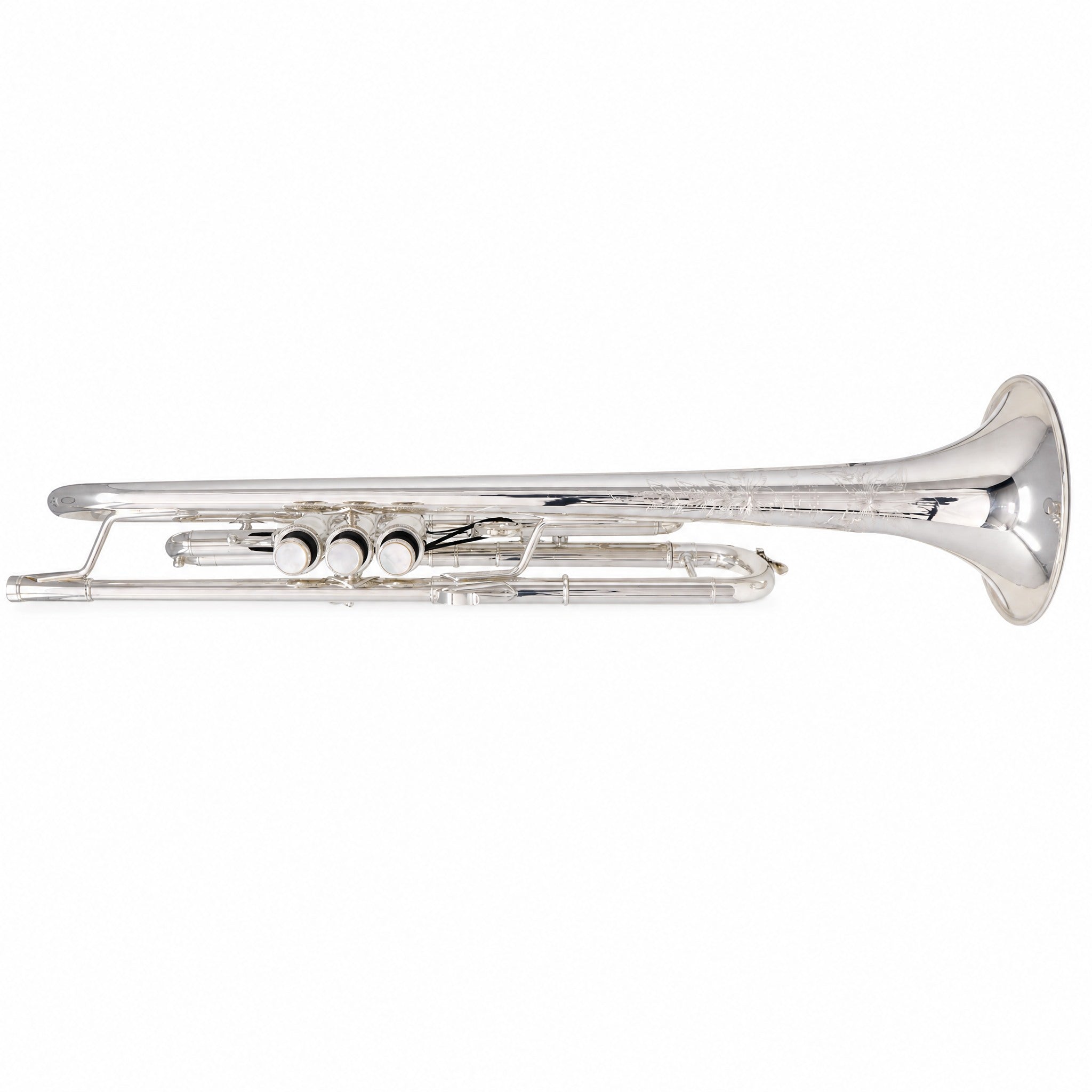 S.E. Shires Q10RS Q-Series Professional Bb Trumpet in Silver Plate