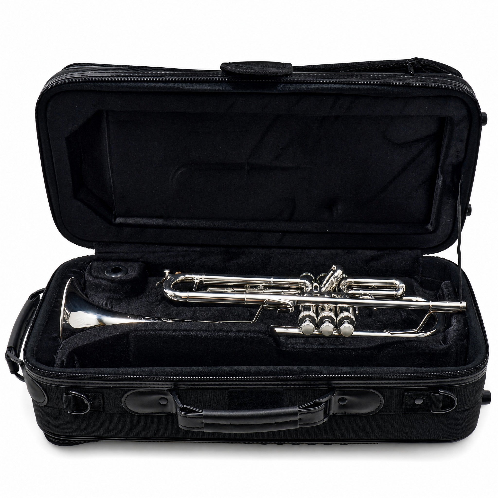 S.E. Shires Q10RS Q-Series Professional Bb Trumpet in Silver Plate