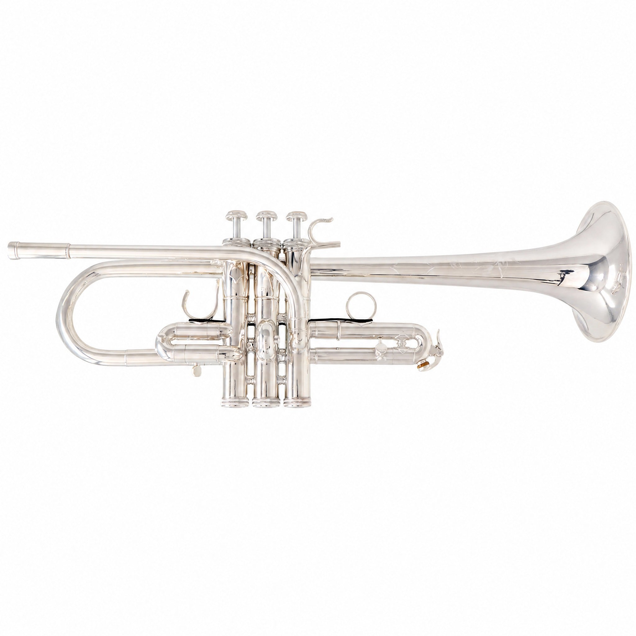 S.E. Shires Q15S Professional Eb/D Trumpet in Silver Plate