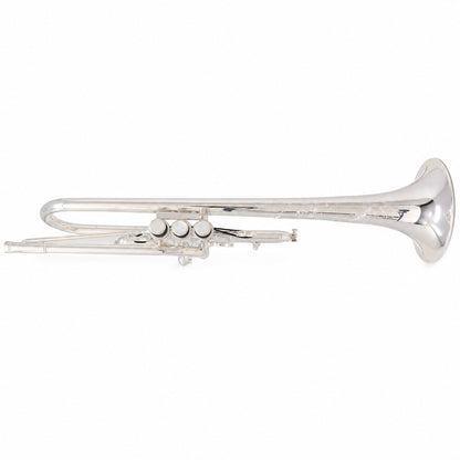 S.E. Shires Q15S Professional Eb/D Trumpet in Silver Plate