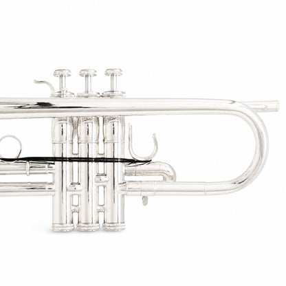 S.E. Shires Q15S Professional Eb/D Trumpet in Silver Plate