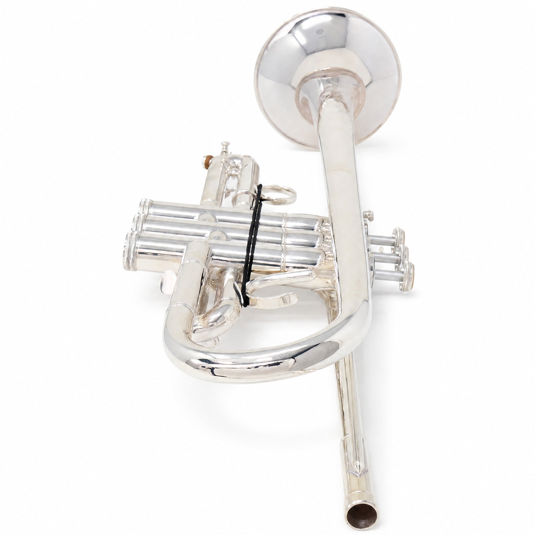 S.E. Shires Q15S Professional Eb/D Trumpet in Silver Plate