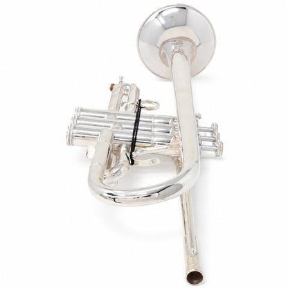 S.E. Shires Q15S Professional Eb/D Trumpet in Silver Plate