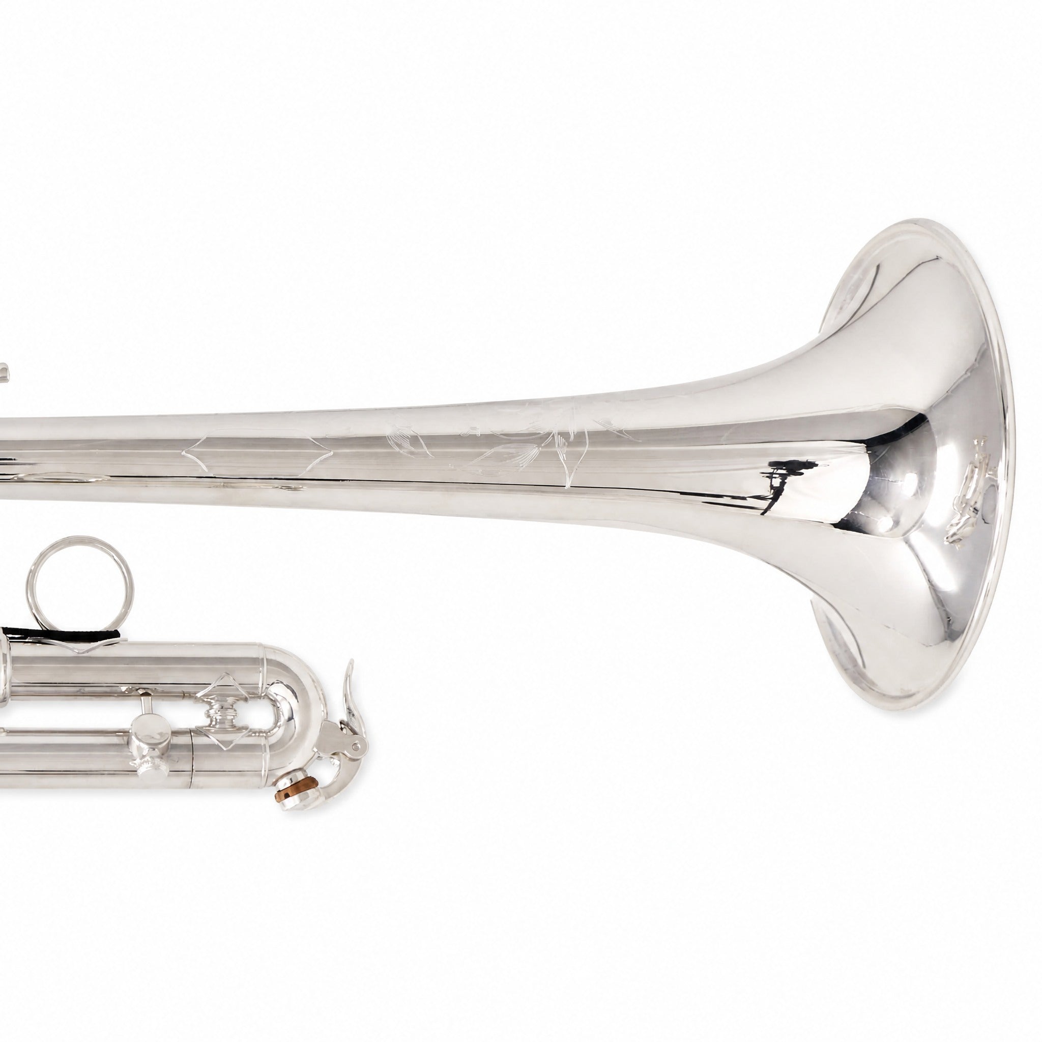 S.E. Shires Q15S Professional Eb/D Trumpet in Silver Plate
