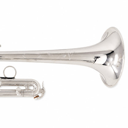 S.E. Shires Q15S Professional Eb/D Trumpet in Silver Plate