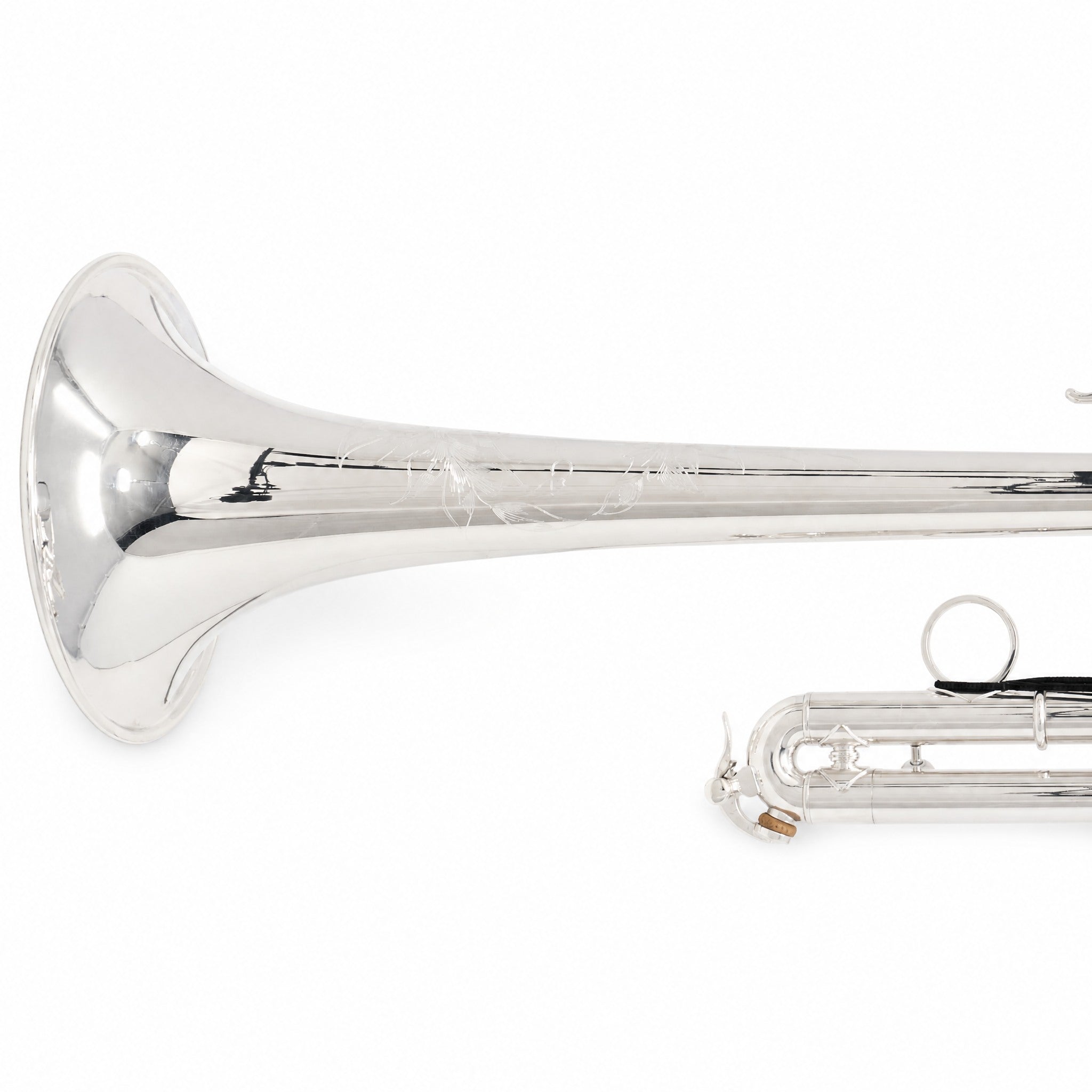 S.E. Shires Q15S Professional Eb/D Trumpet in Silver Plate