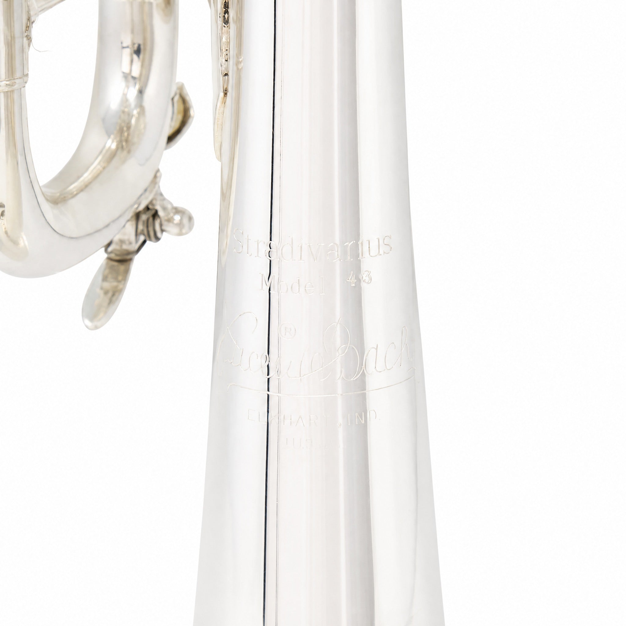 Bach 180S43 Stradivarius Professional Bb Trumpet in Silver Plate