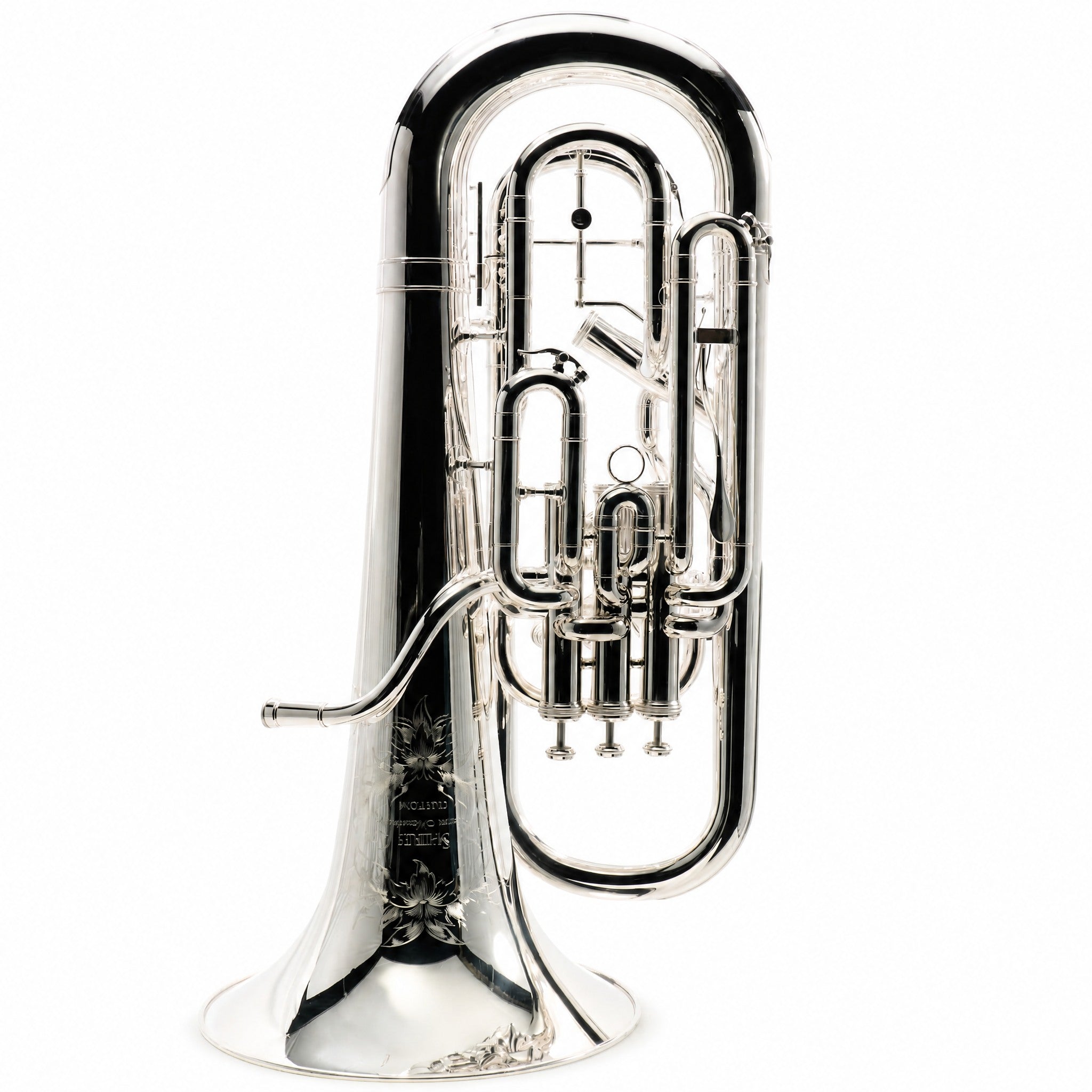 S.E. Shires SEUSC-TS Custom Professional Bb Euphonium Silver Plate