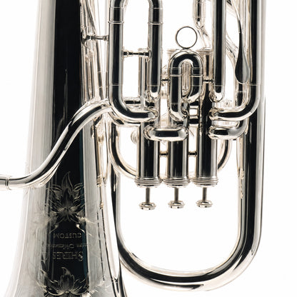 S.E. Shires SEUSC-TS Custom Professional Bb Euphonium Silver Plate