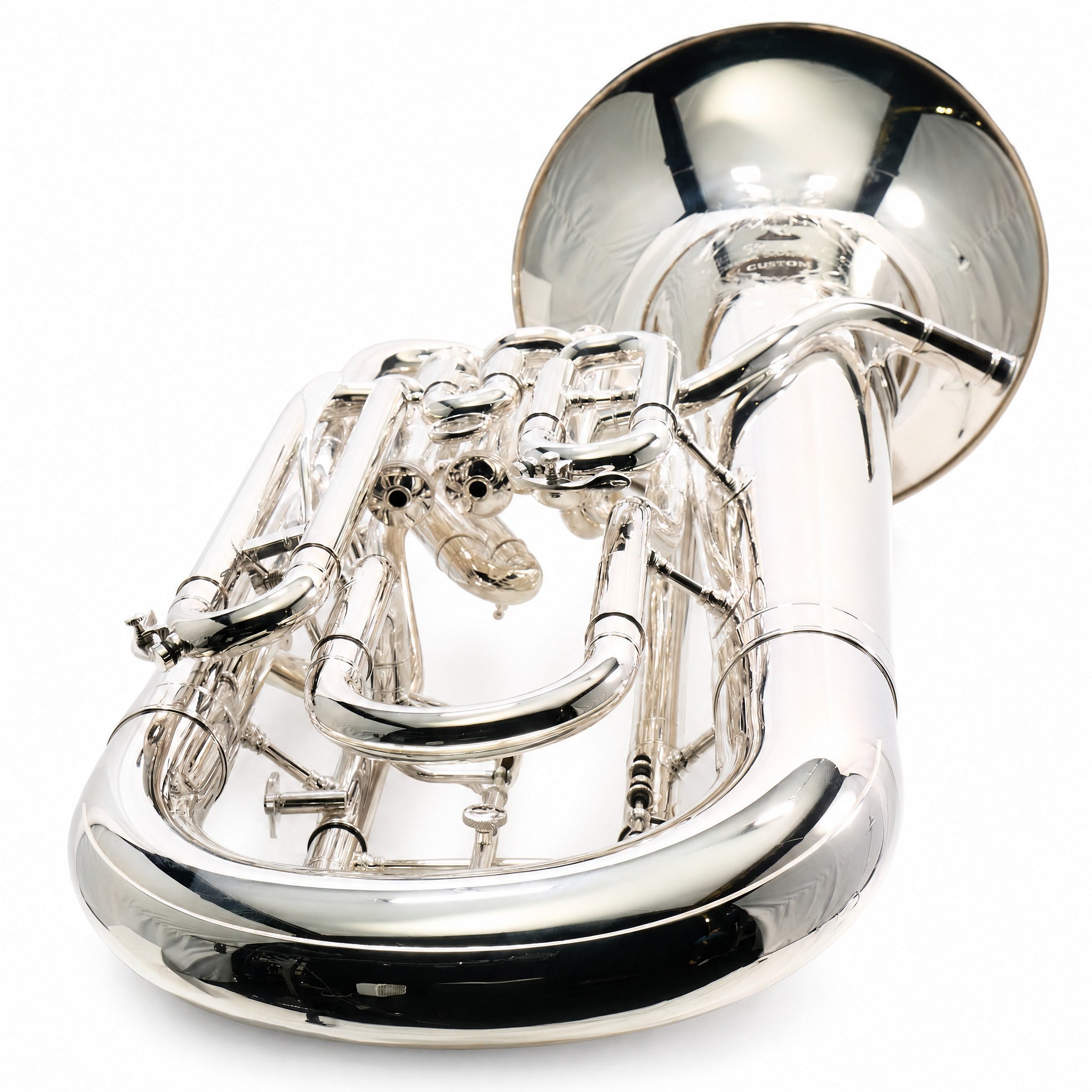 S.E. Shires SEUSC-TS Custom Professional Bb Euphonium Silver Plate