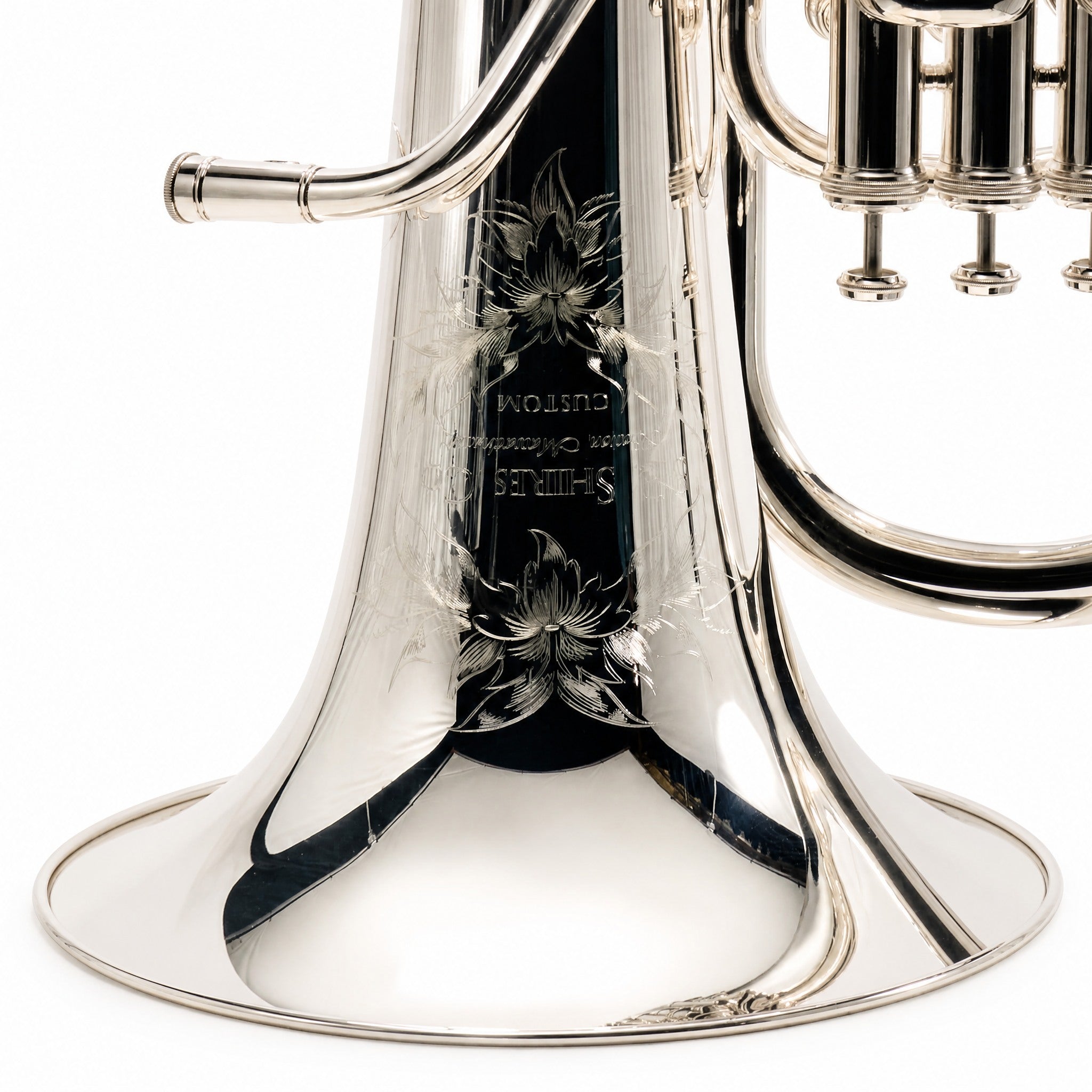 S.E. Shires SEUSC-TS Custom Professional Bb Euphonium Silver Plate