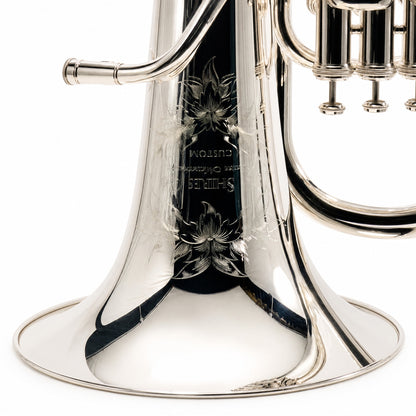 S.E. Shires SEUSC-TS Custom Professional Bb Euphonium Silver Plate