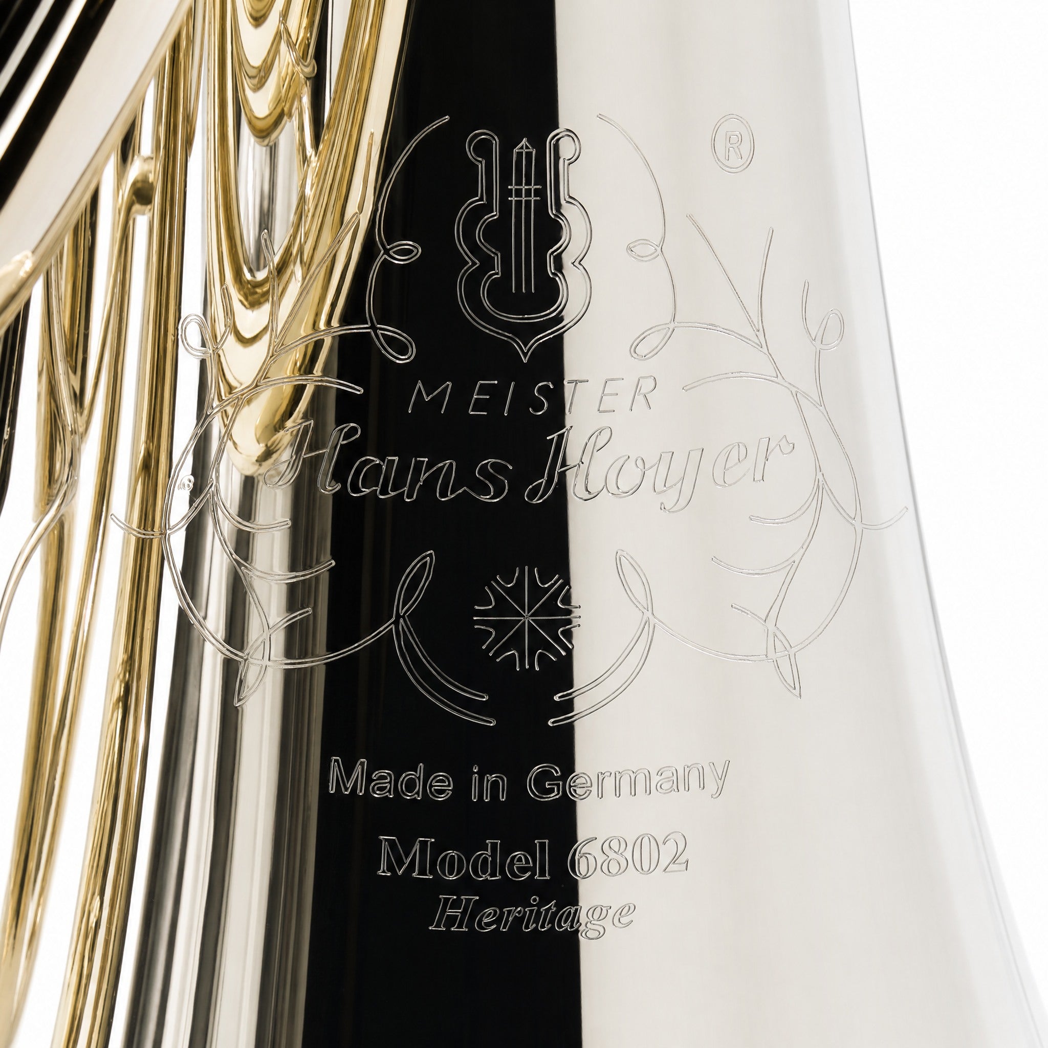 Hans Hoyer HH6802NS-1-0 'Heritage' Kruspe Wrap Double French Horn in Nickel Silver