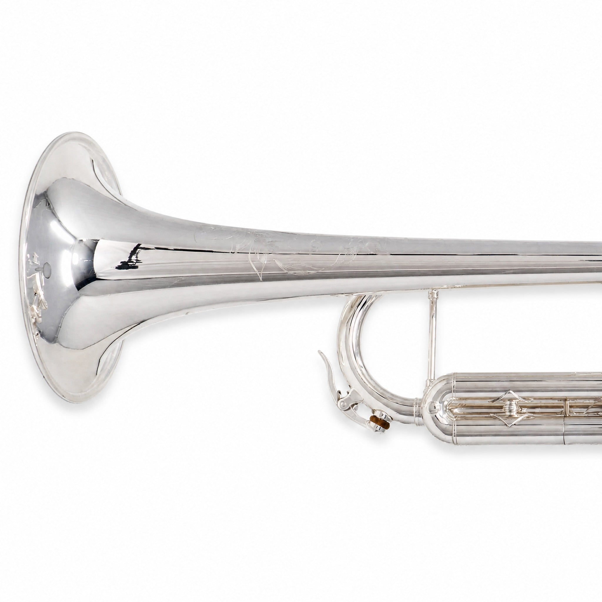 S.E. Shires Q12GRS Professional Bb Trumpet in Silver Plate