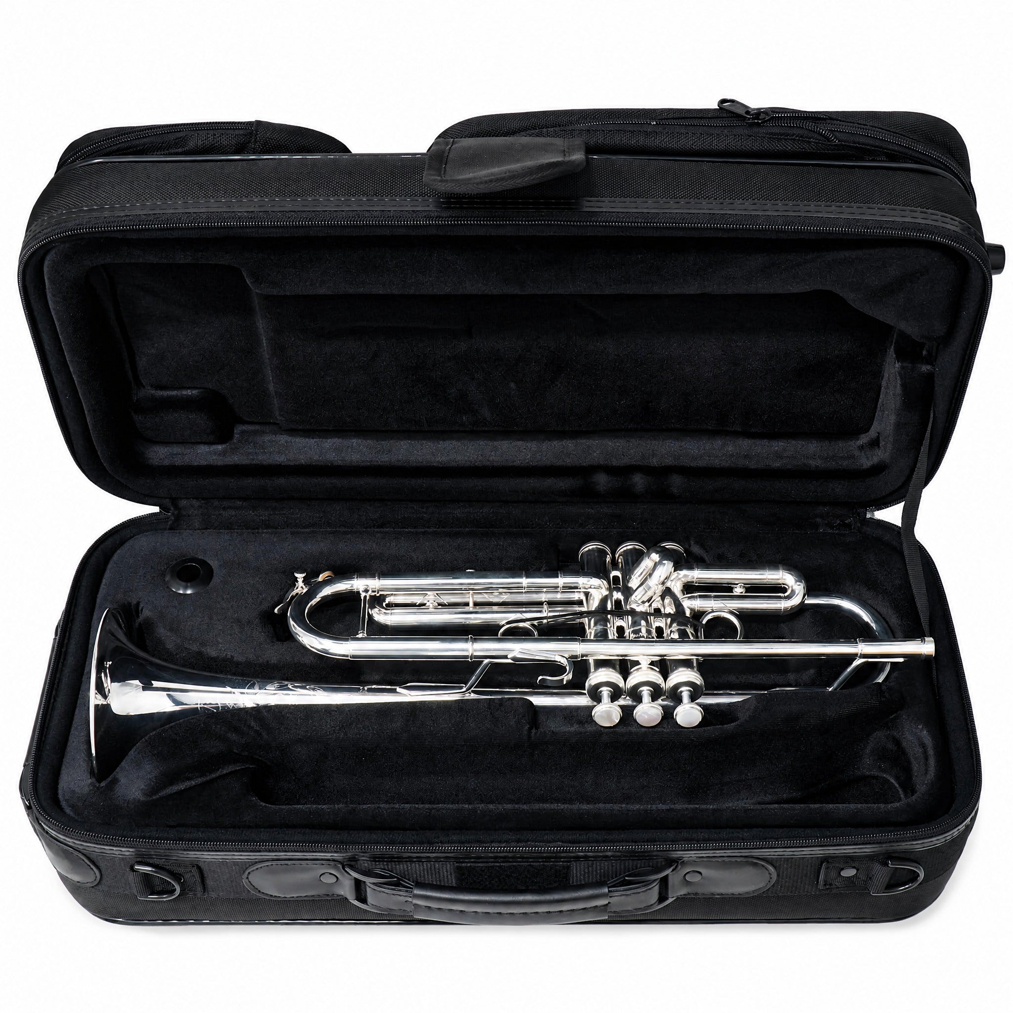 S.E. Shires Q12GRS Professional Bb Trumpet in Silver Plate