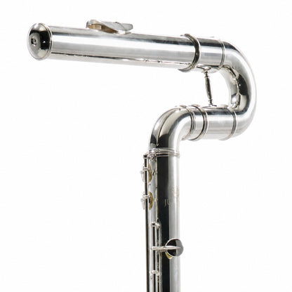 Jupiter JBF1100E Professional Vertical Bass Flute in Silver Plate