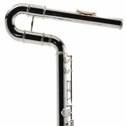 Jupiter JBF1100E Professional Vertical Bass Flute in Silver Plate