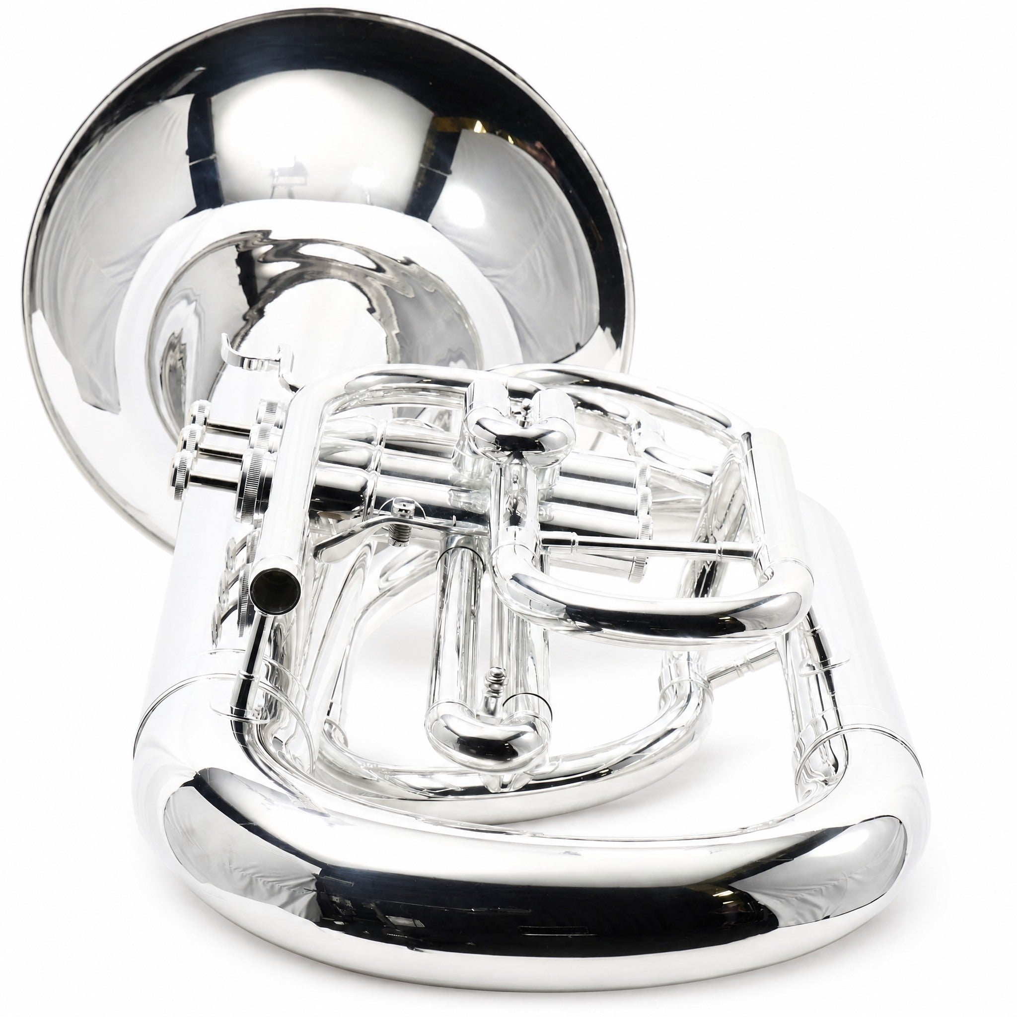 Eastman EME421S Intermediate Bb Marching Euphonium in Silver Plate
