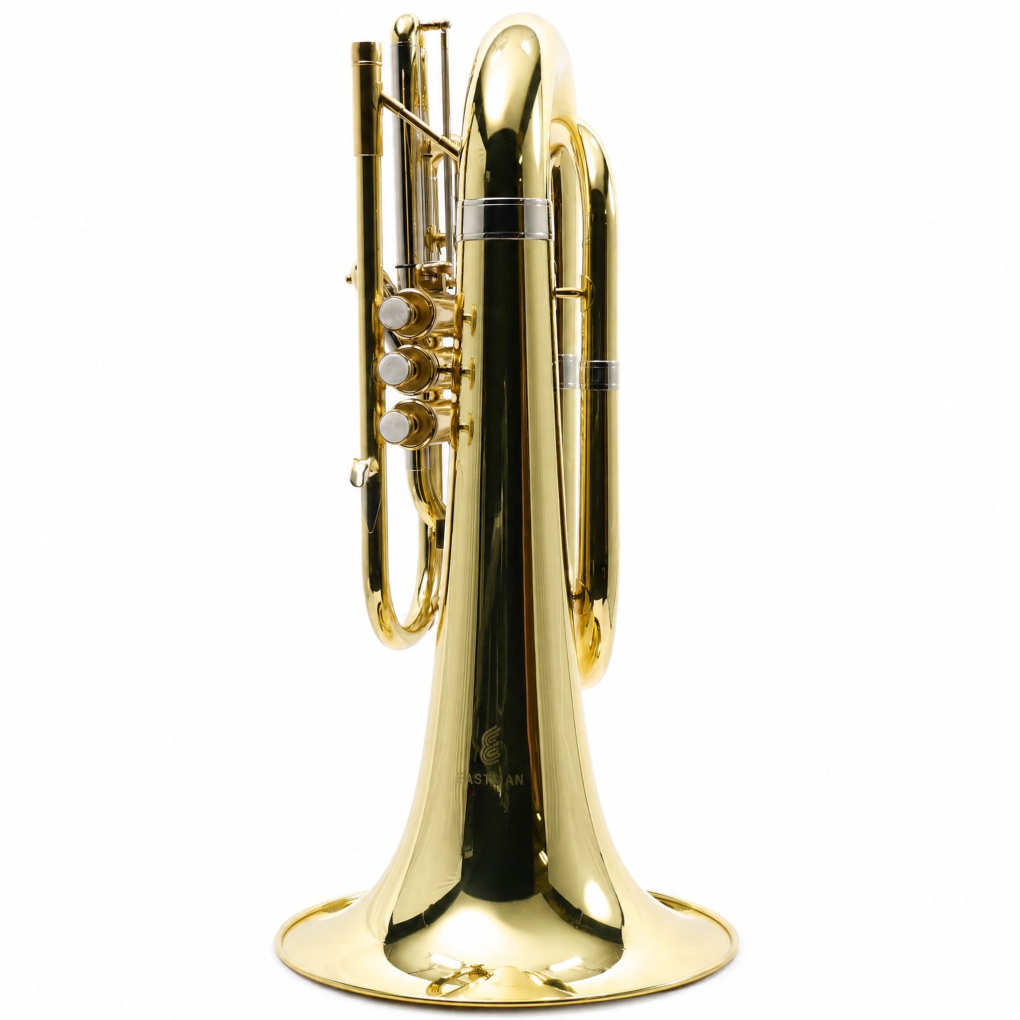 Eastman EMB411 Intermediate Bb Marching Baritone Horn in Clear Lacquer