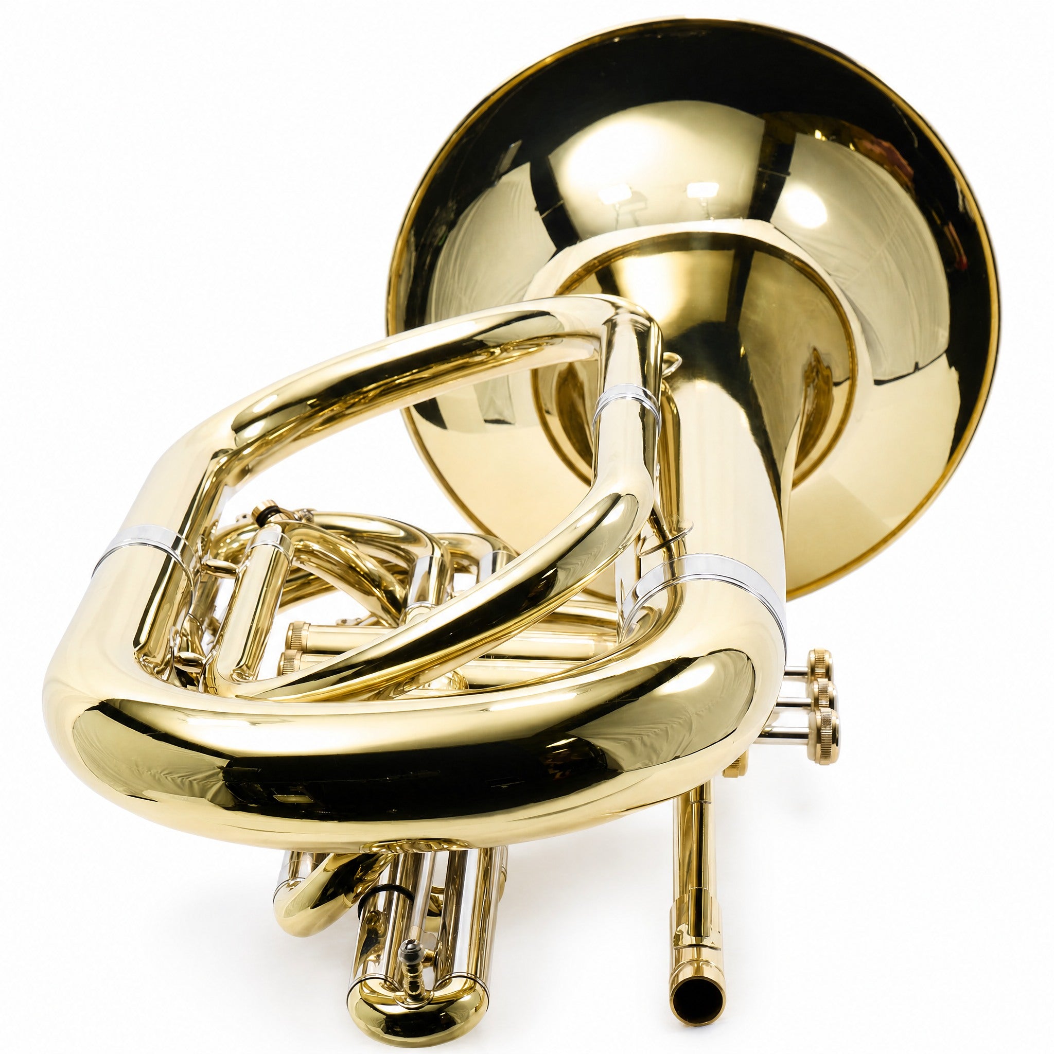 Eastman EMB411 Intermediate Bb Marching Baritone Horn in Clear Lacquer