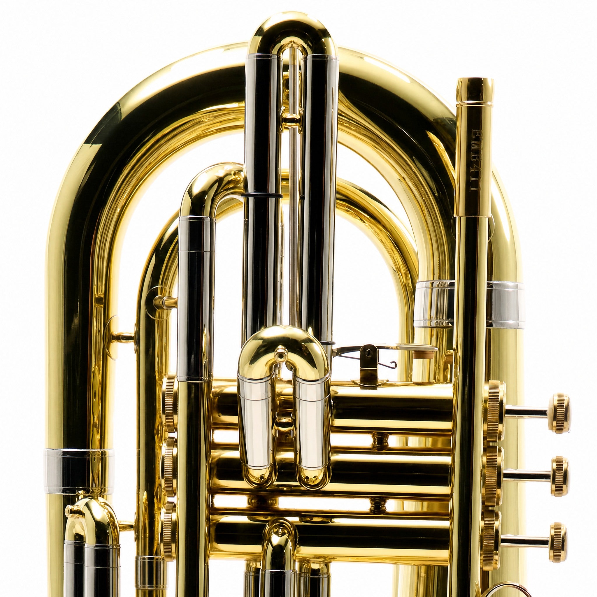 Eastman EMB411 Intermediate Bb Marching Baritone Horn in Clear Lacquer