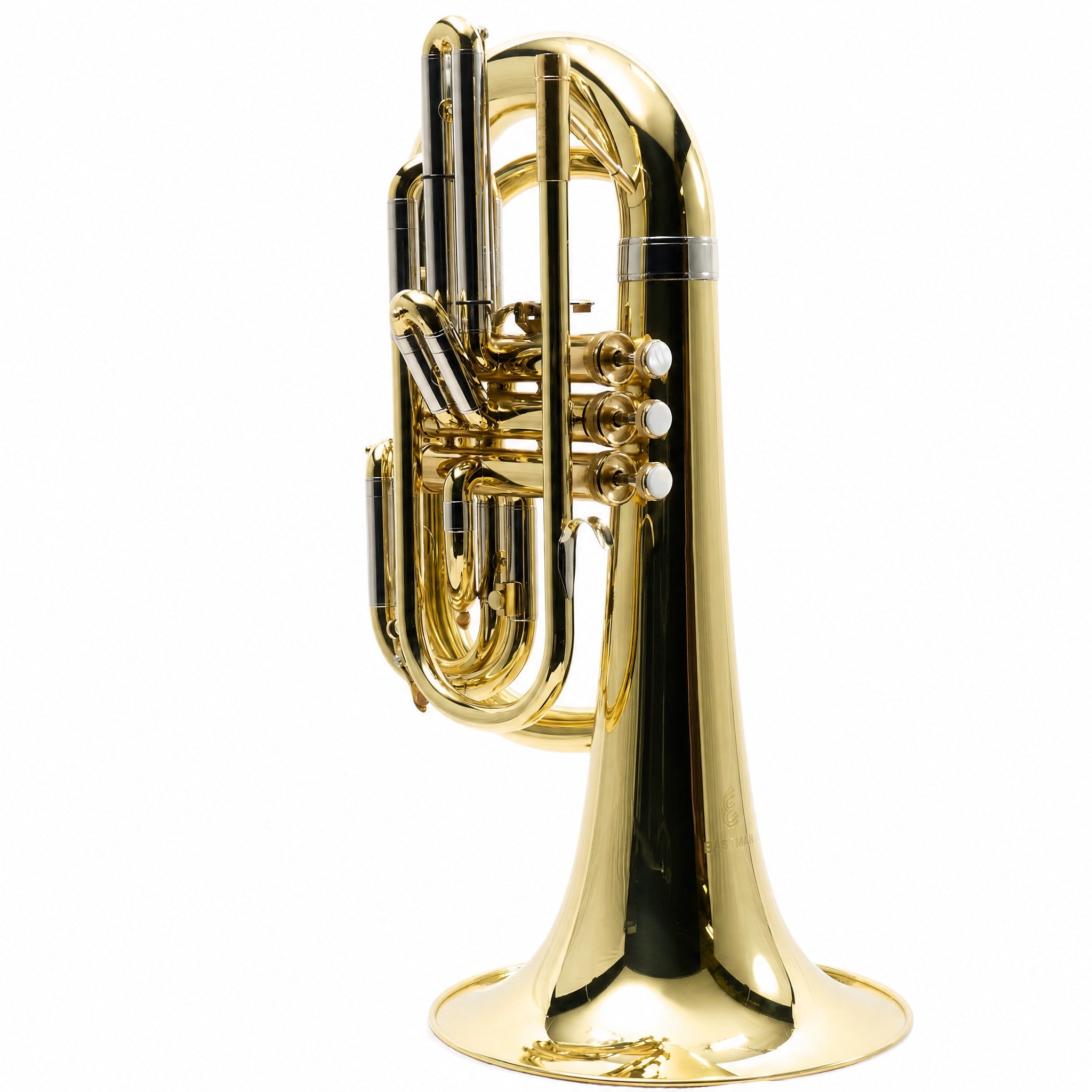 Eastman EMB411 Intermediate Bb Marching Baritone Horn in Clear Lacquer