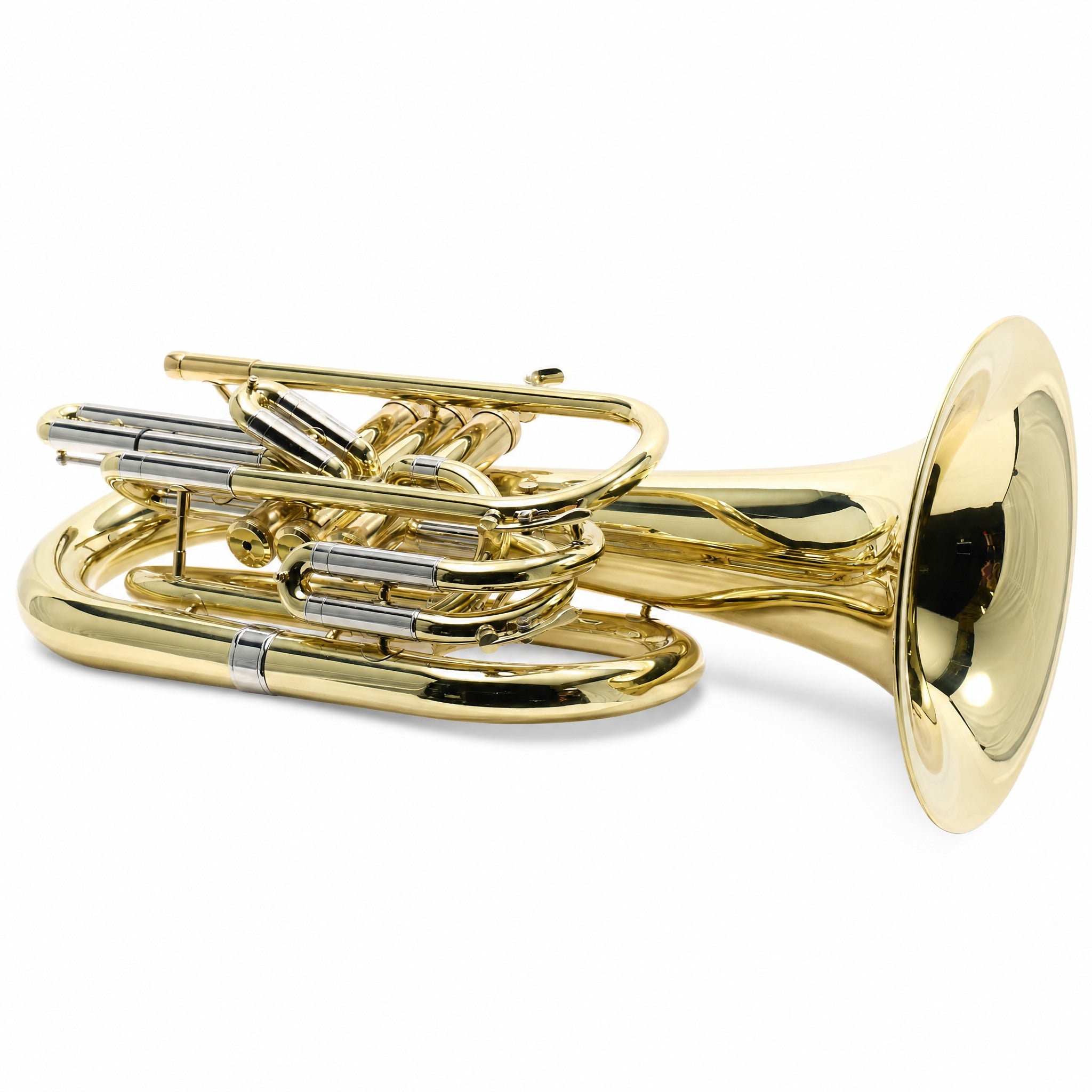 Eastman EMB411 Intermediate Bb Marching Baritone Horn in Clear Lacquer