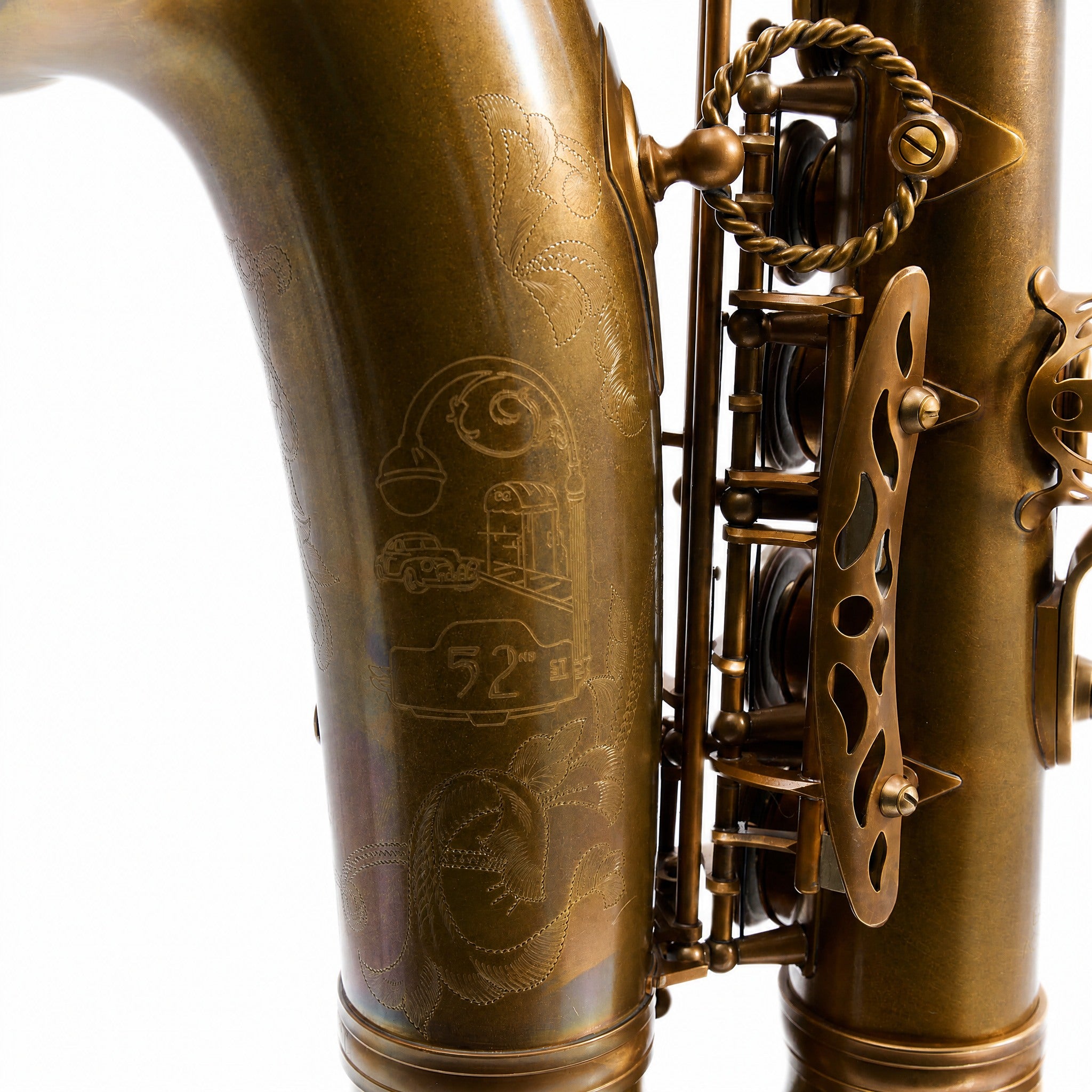 Eastman EAS852 '52nd Street' Professional Alto Saxophone in Aged Unlacquered Brass