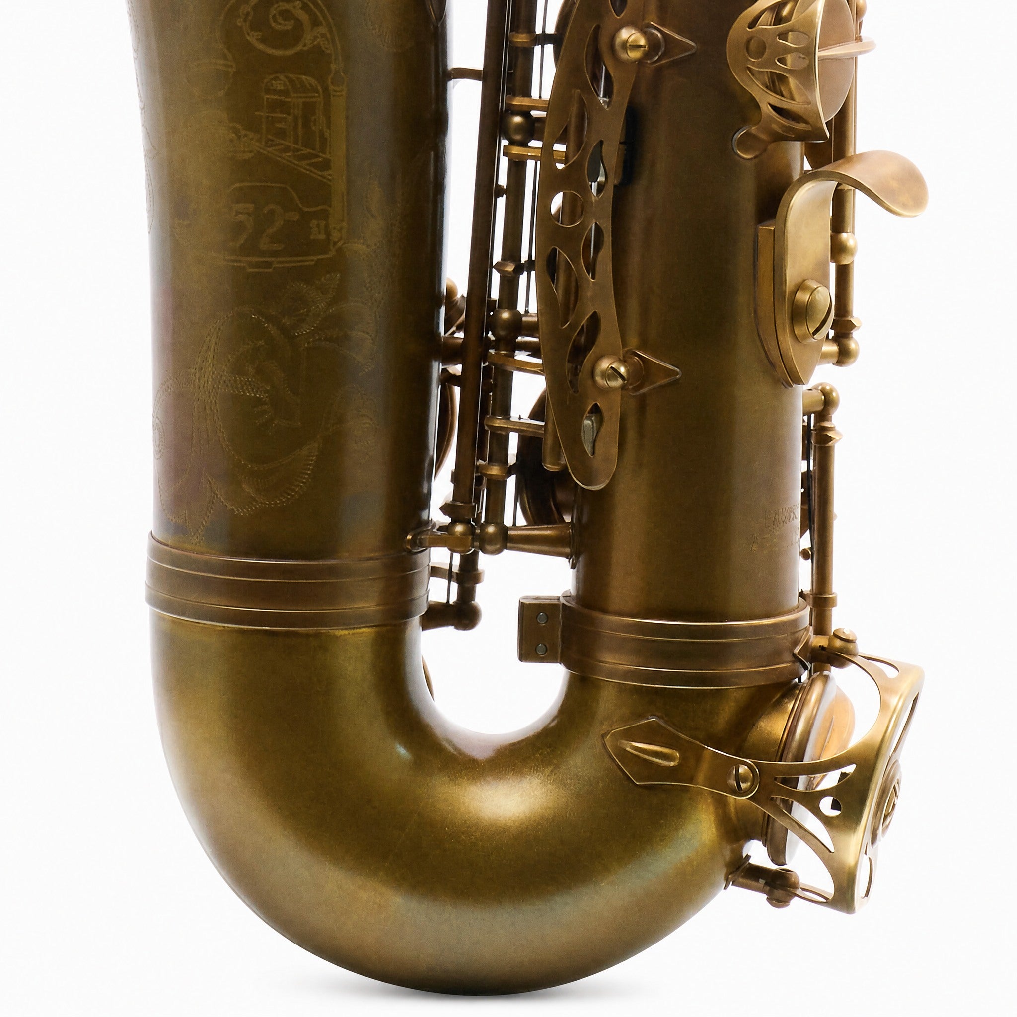 Eastman EAS852 '52nd Street' Professional Alto Saxophone in Aged Unlacquered Brass