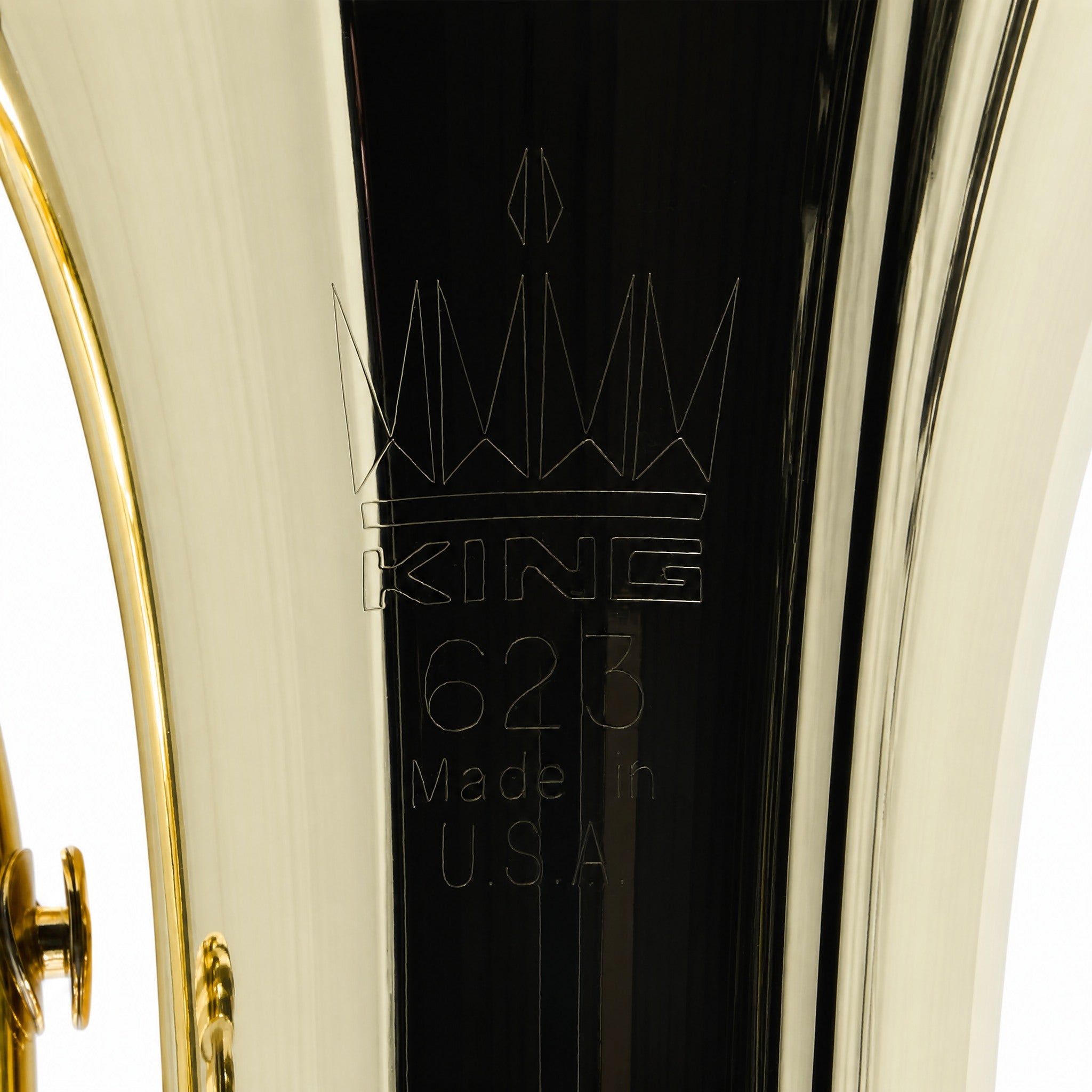 King 623 'Diplomat' Student Bb Baritone Horn in Clear Lacquer