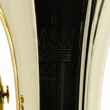 King 623 'Diplomat' Student Bb Baritone Horn in Clear Lacquer