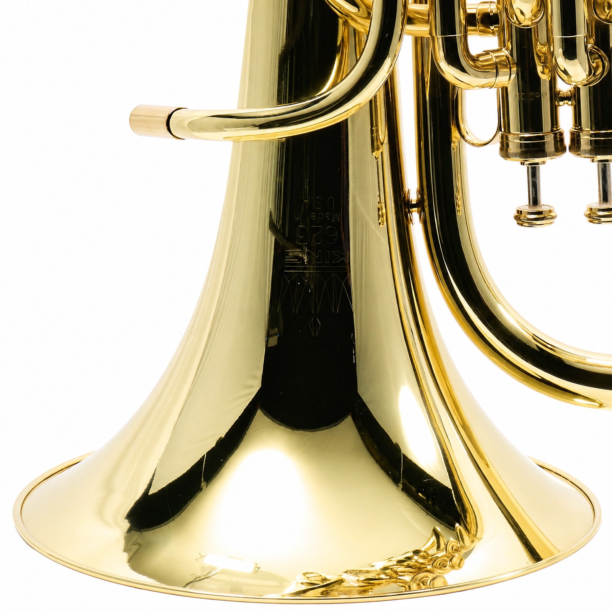 King 623 'Diplomat' Student Bb Baritone Horn in Clear Lacquer