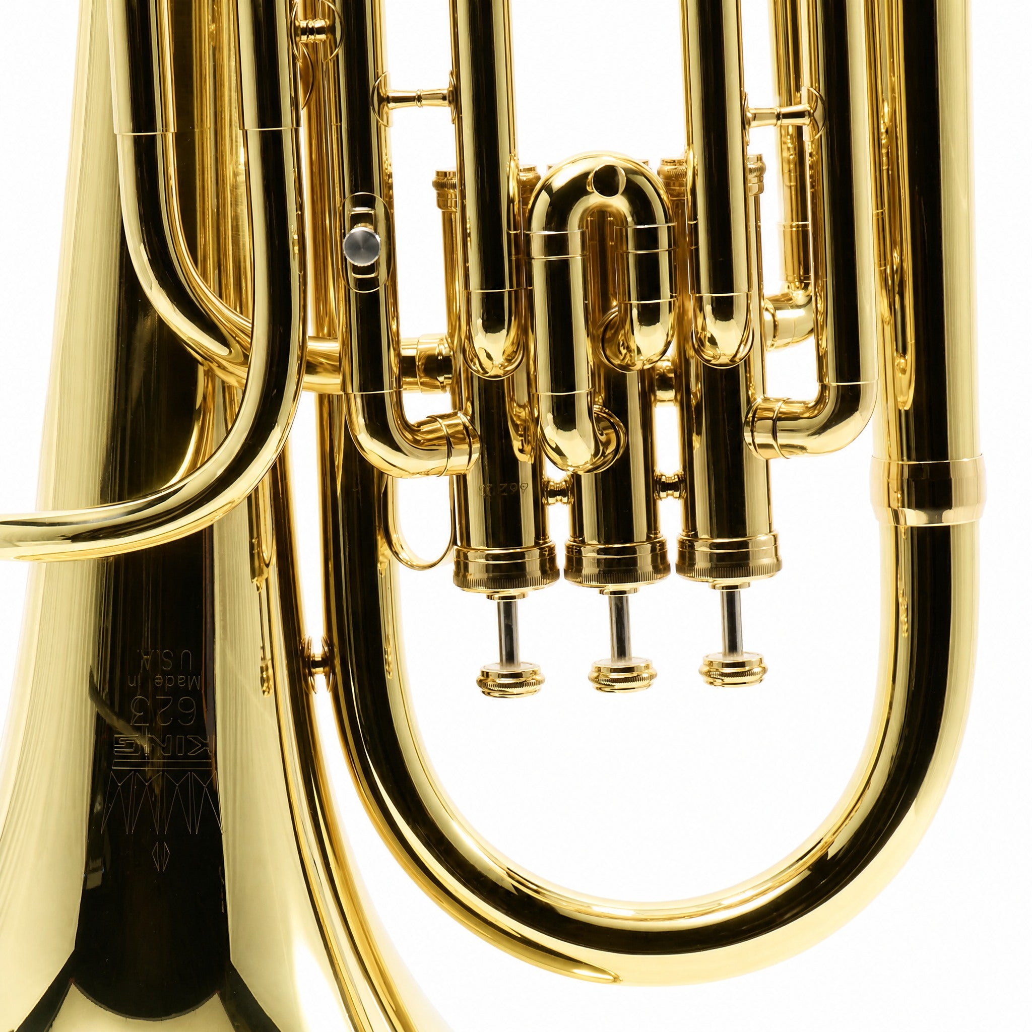King 623 'Diplomat' Student Bb Baritone Horn in Clear Lacquer