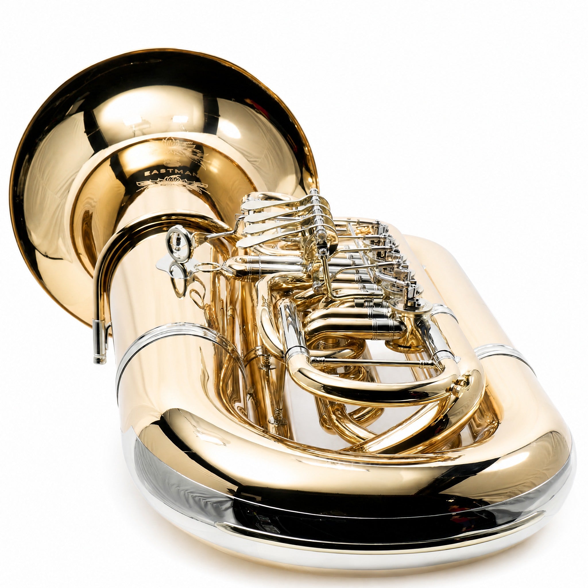 Eastman EBB825VG Professional 5/4 BBb Tuba in Lacquered Gold Brass