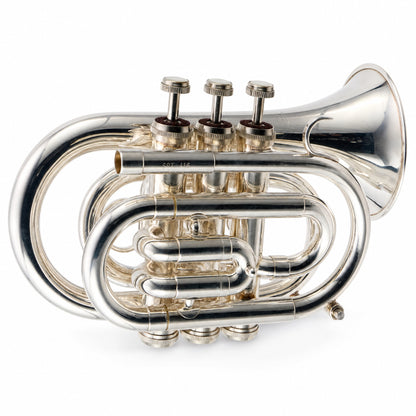 Jupiter JPT-416 Bb Pocket Trumpet in Silver Plate