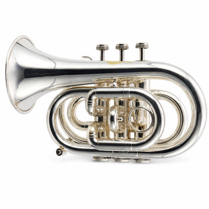 Jupiter JPT-416 Bb Pocket Trumpet in Silver Plate