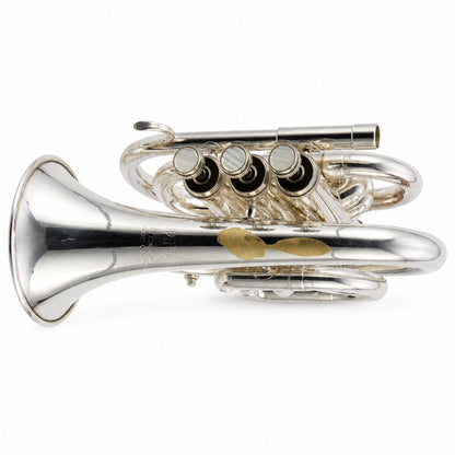 Jupiter JPT-416 Bb Pocket Trumpet in Silver Plate