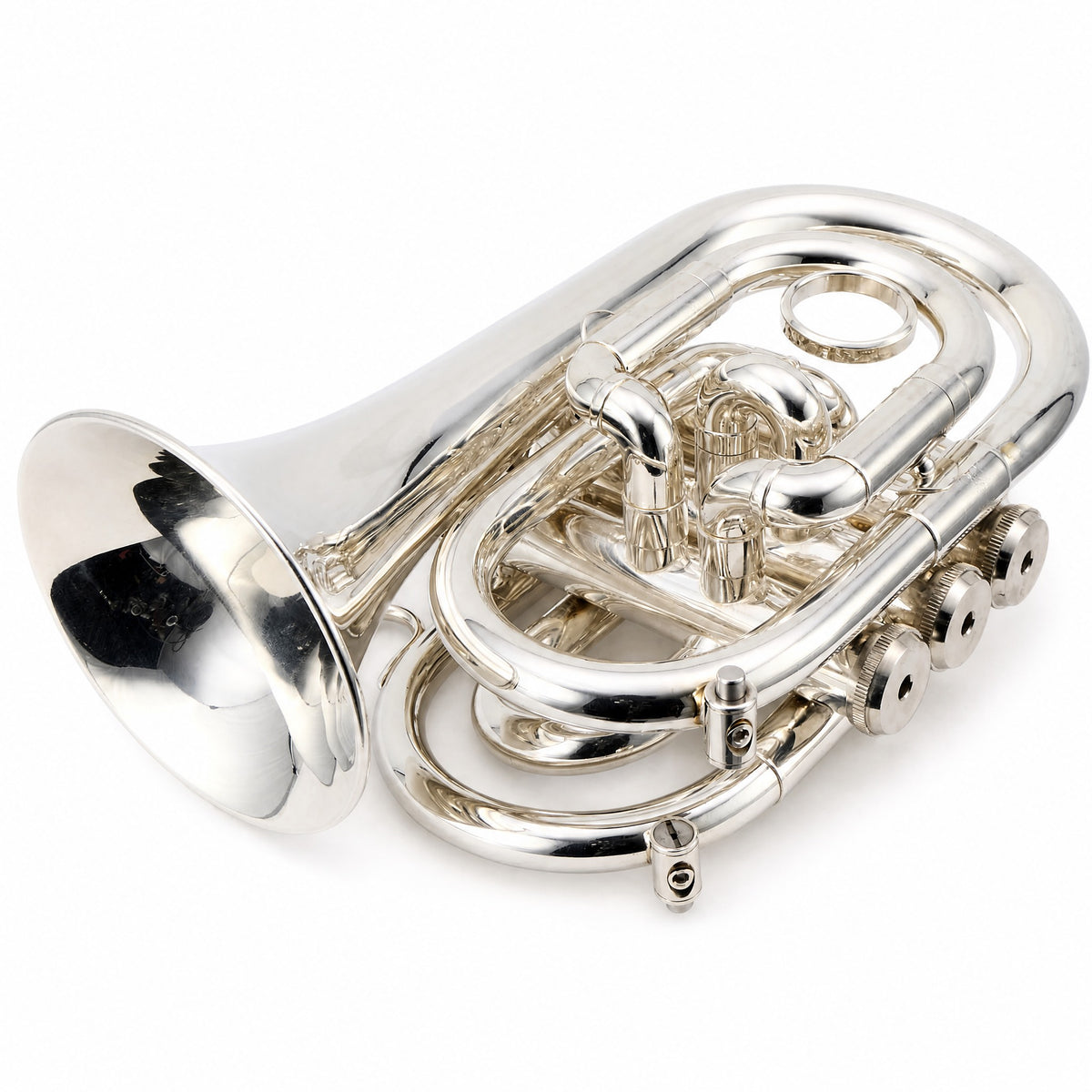 Jupiter JPT-416 Bb Pocket Trumpet in Silver Plate