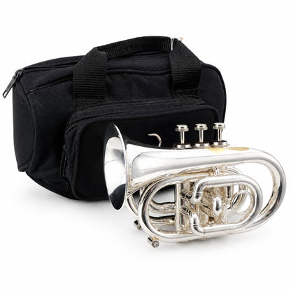 Jupiter JPT-416 Bb Pocket Trumpet in Silver Plate