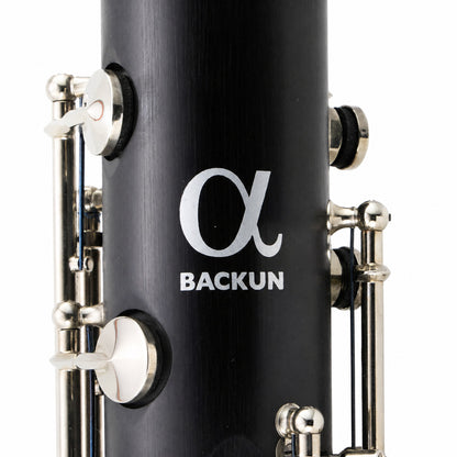 Backun Alpha Intermediate Low C Bass Clarinet with Nickel-Plated Keys