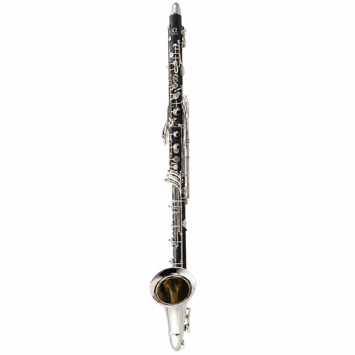 Backun Alpha Intermediate Low C Bass Clarinet with Nickel-Plated Keys